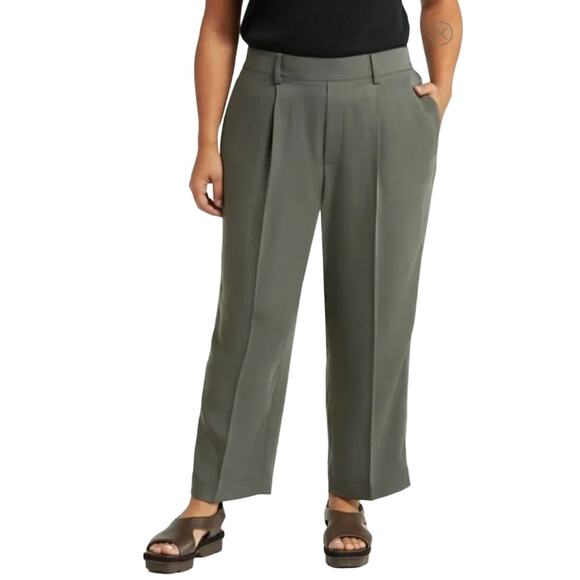Vince Womens 3X Tapered Pull-On Trouser Pants In Deep...
